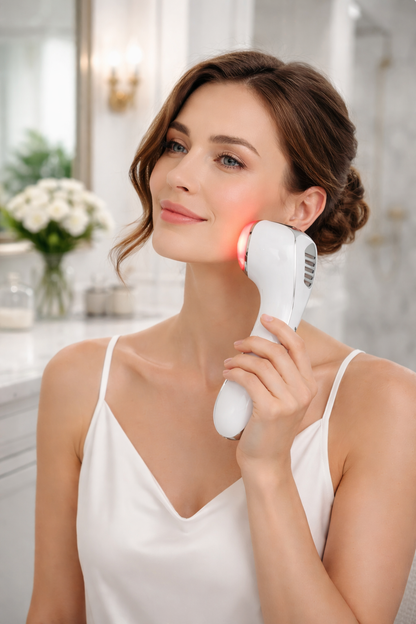 Masseur Visage Chaud & Froid – Peau Ferme et Éclatante en 5 Minutes